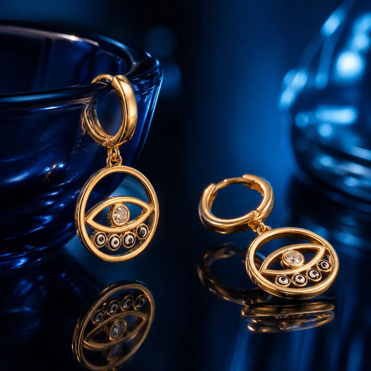 Inny Nazar Aura Drop Hoops