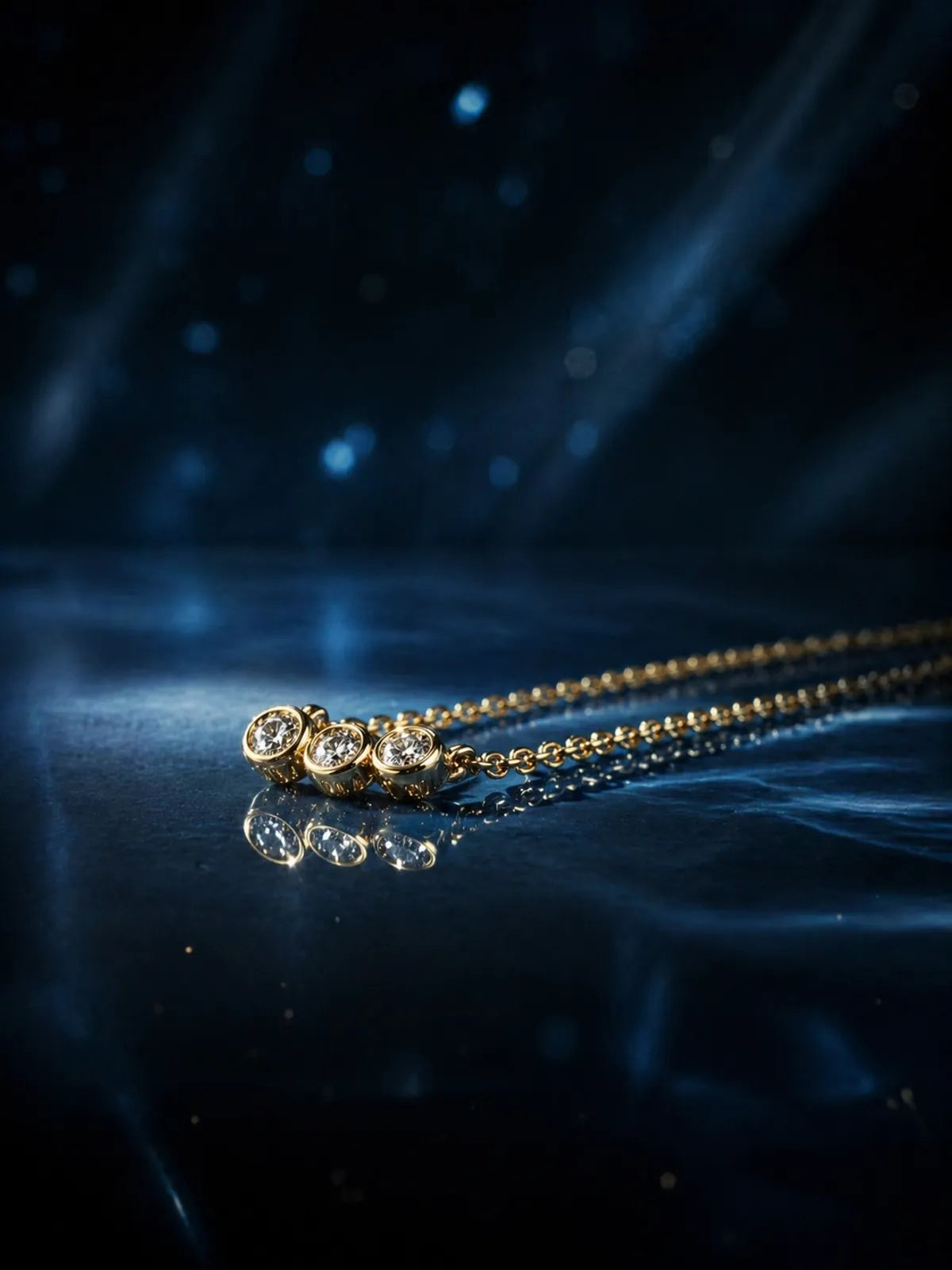 Inny Trinity Glow Diamond Necklace