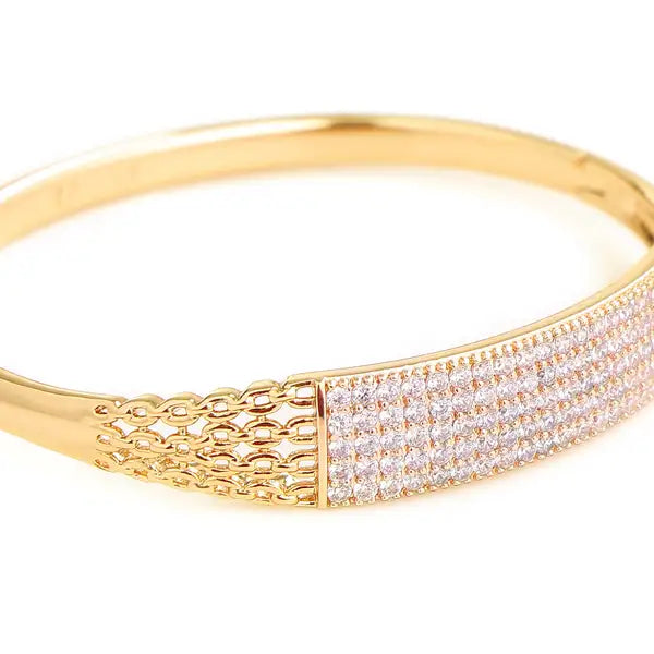 The Aurelia Pavé Mesh Bracelet