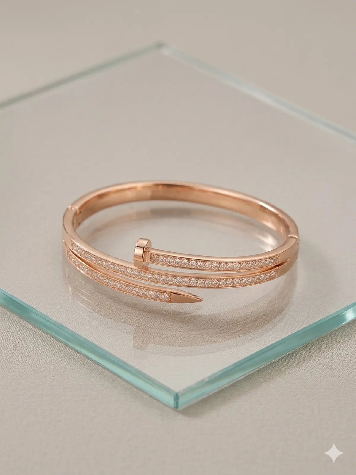 The Aurum "Spire" Pavé Bangle