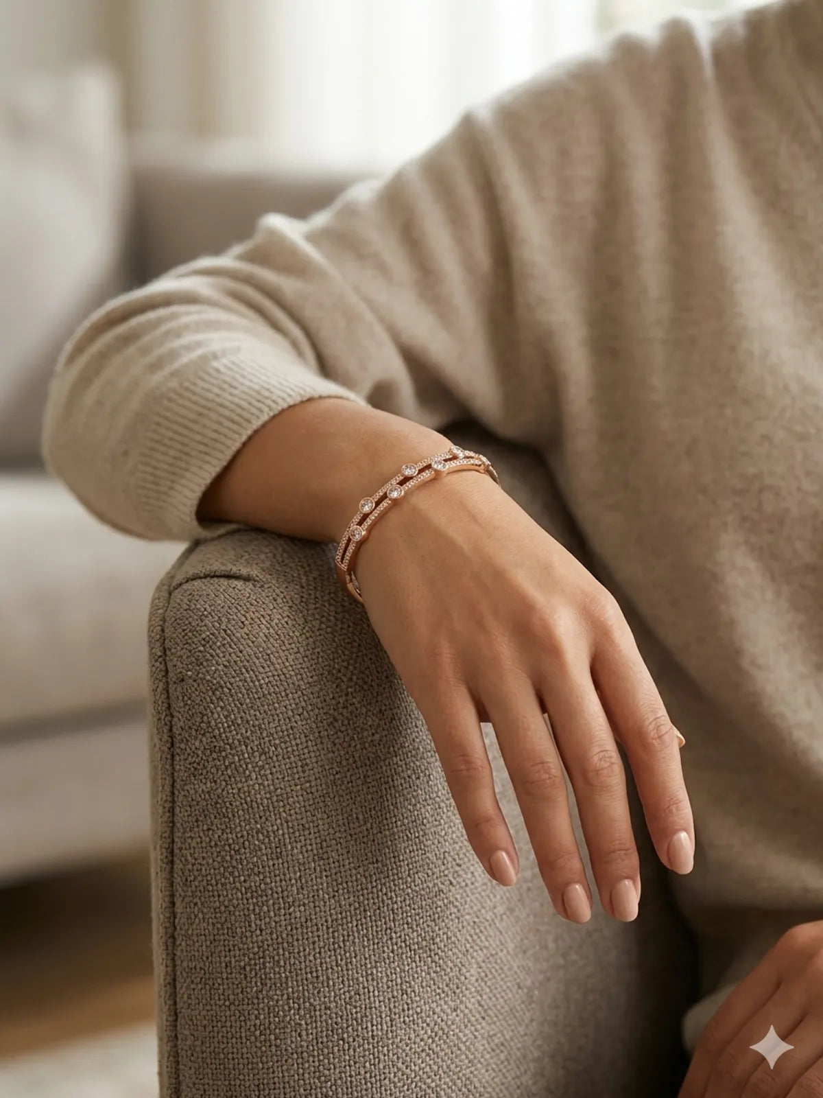 The Celestia Dual-Band Bangle