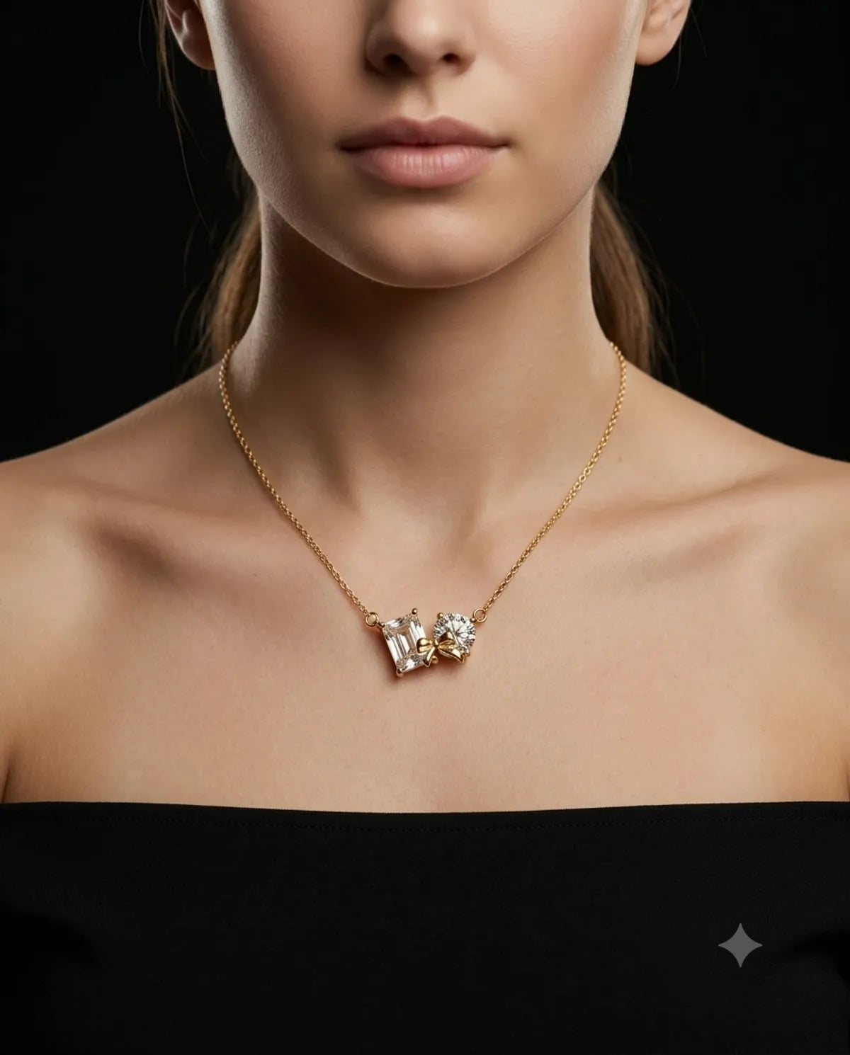 The Duet Bow Pendant