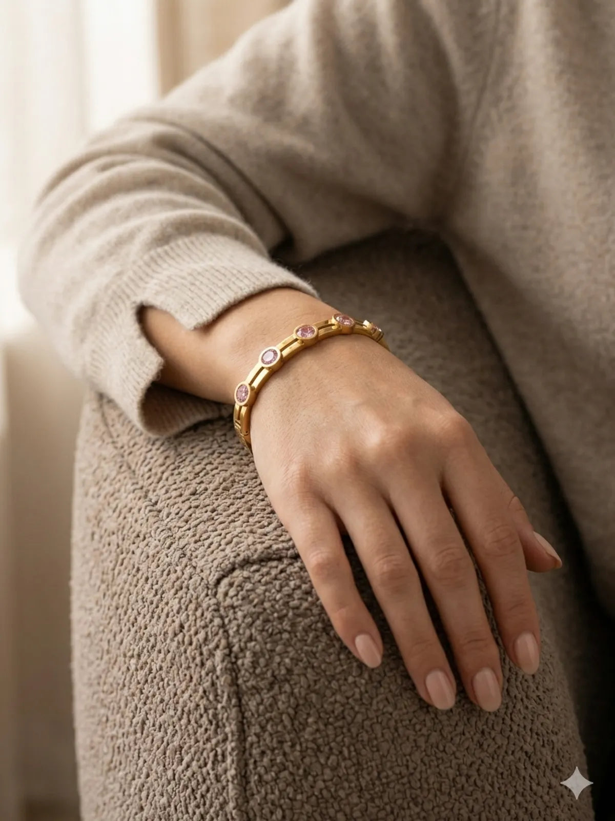 The Rosé Aura Bangle