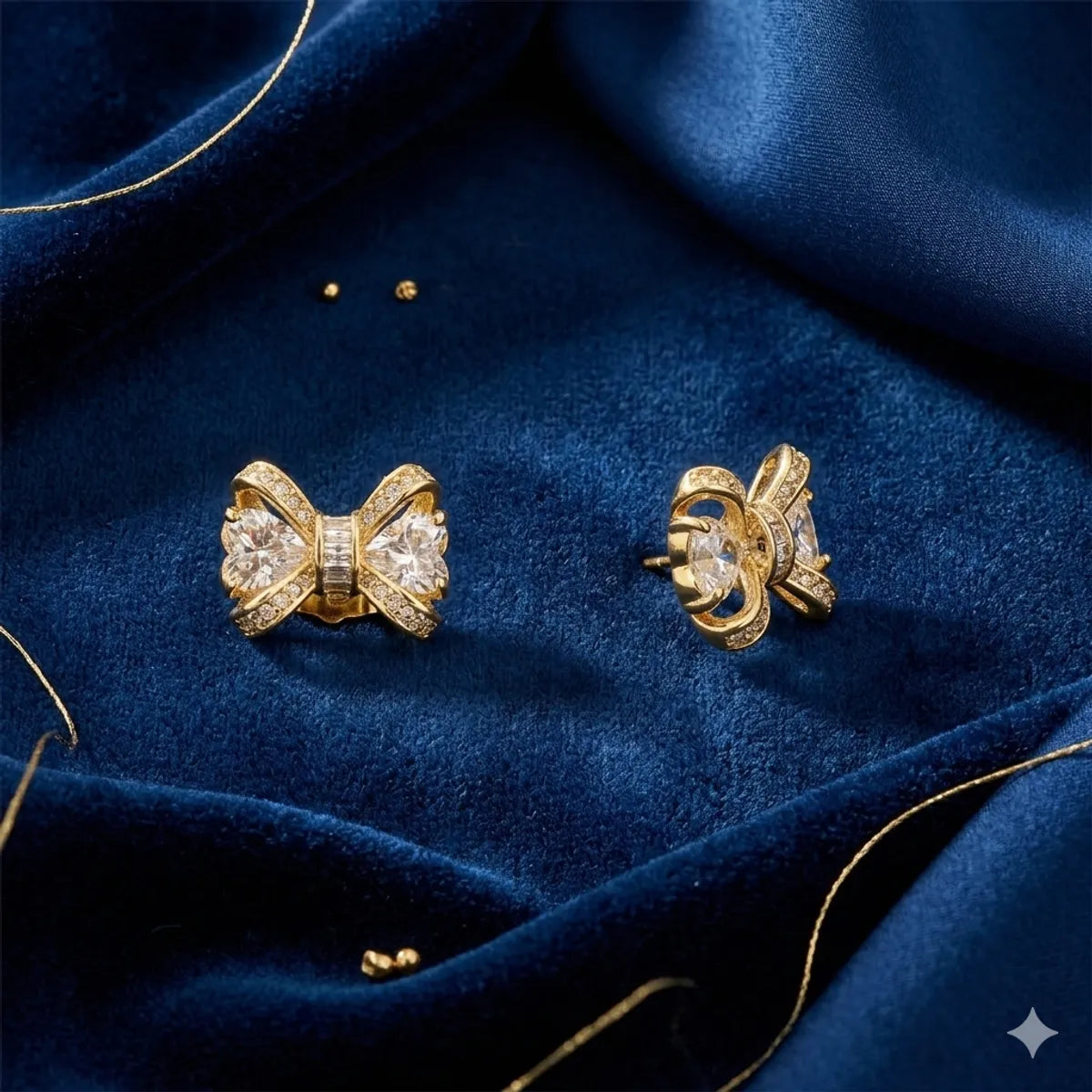 The Gilded Ribbon Studs