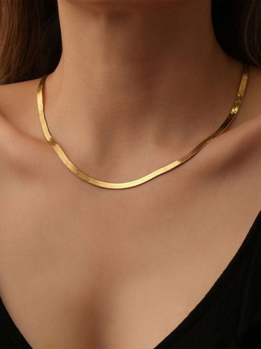 Gold Regal Sleek Chain | 18K Gold Plated