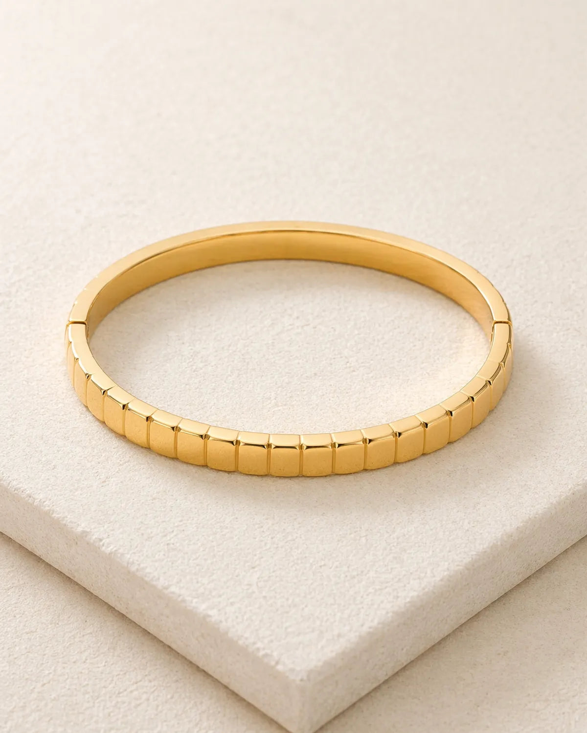 Aurelia Edge Gold Bangle