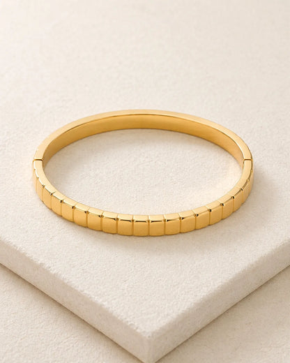 Aurelia Edge Gold Bangle