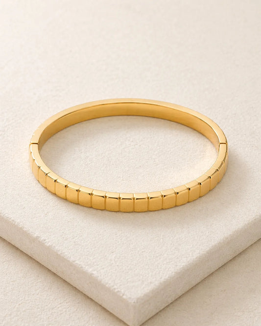 Aurelia Edge Gold Bangle