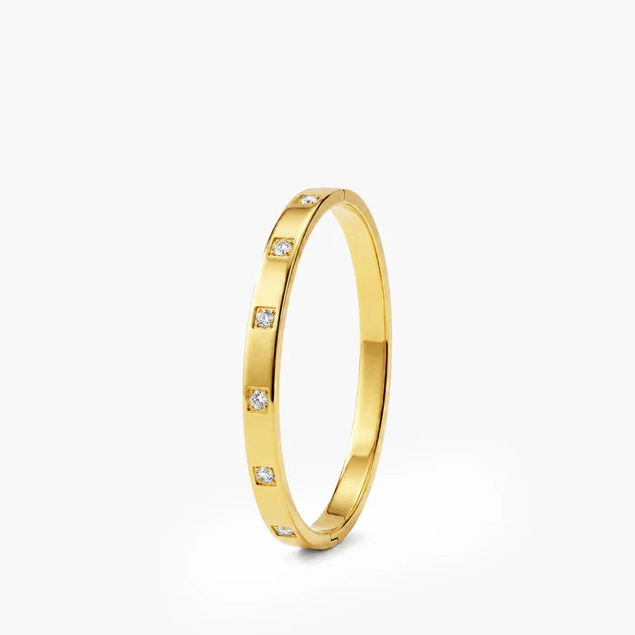 Inny Classic Solitaire Gold Bracelet
