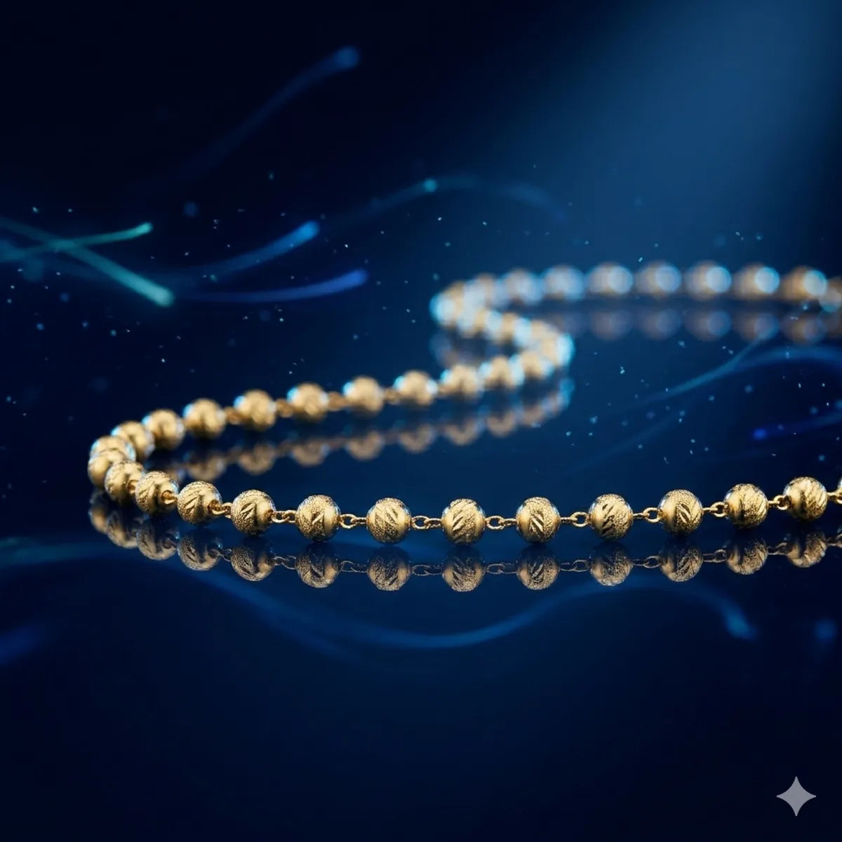 The Aura Spheres Textured Chain