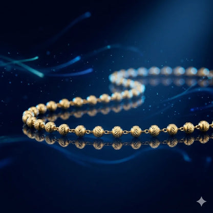 The Aura Spheres Textured Chain