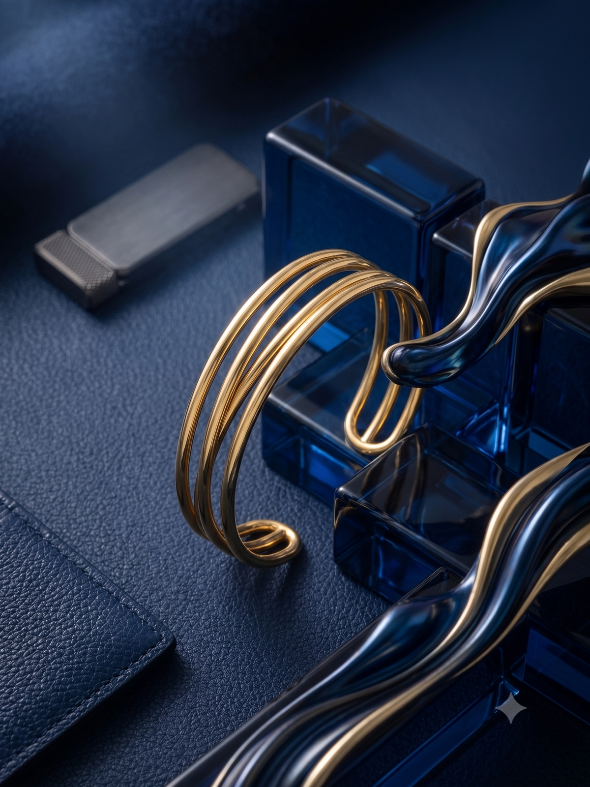 Inny Fluid Elegance Gold Bracelet