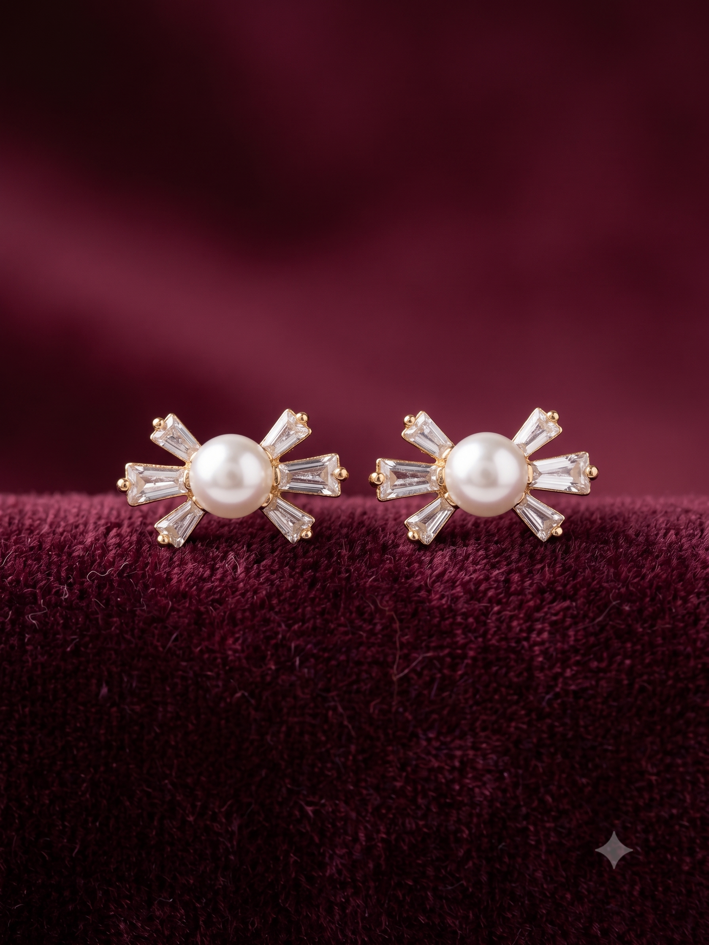 Baguette Starburst Studs