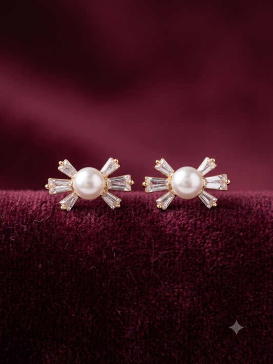 Baguette Starburst Studs
