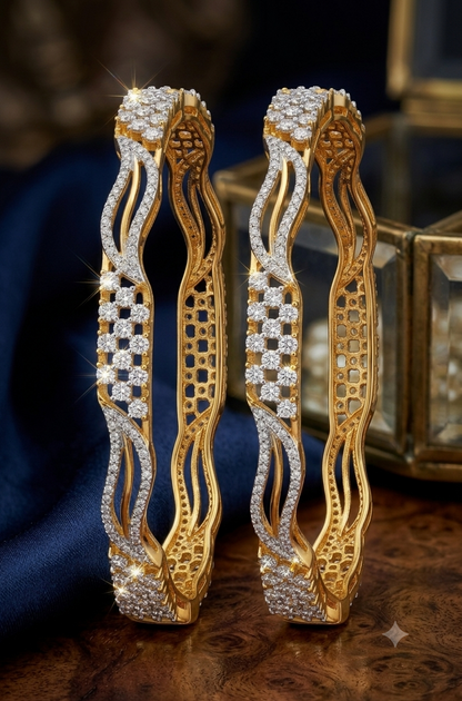 Inny Twista Zirconica Bangles