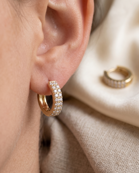 Inny Petite Sparkle Hoop Earrings