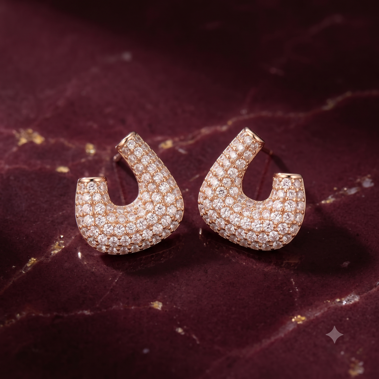 The Aurelia Pavé Arch Earrings