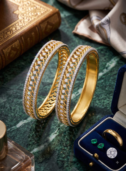 Inny Zaira zirconia  Mesh Bangles
