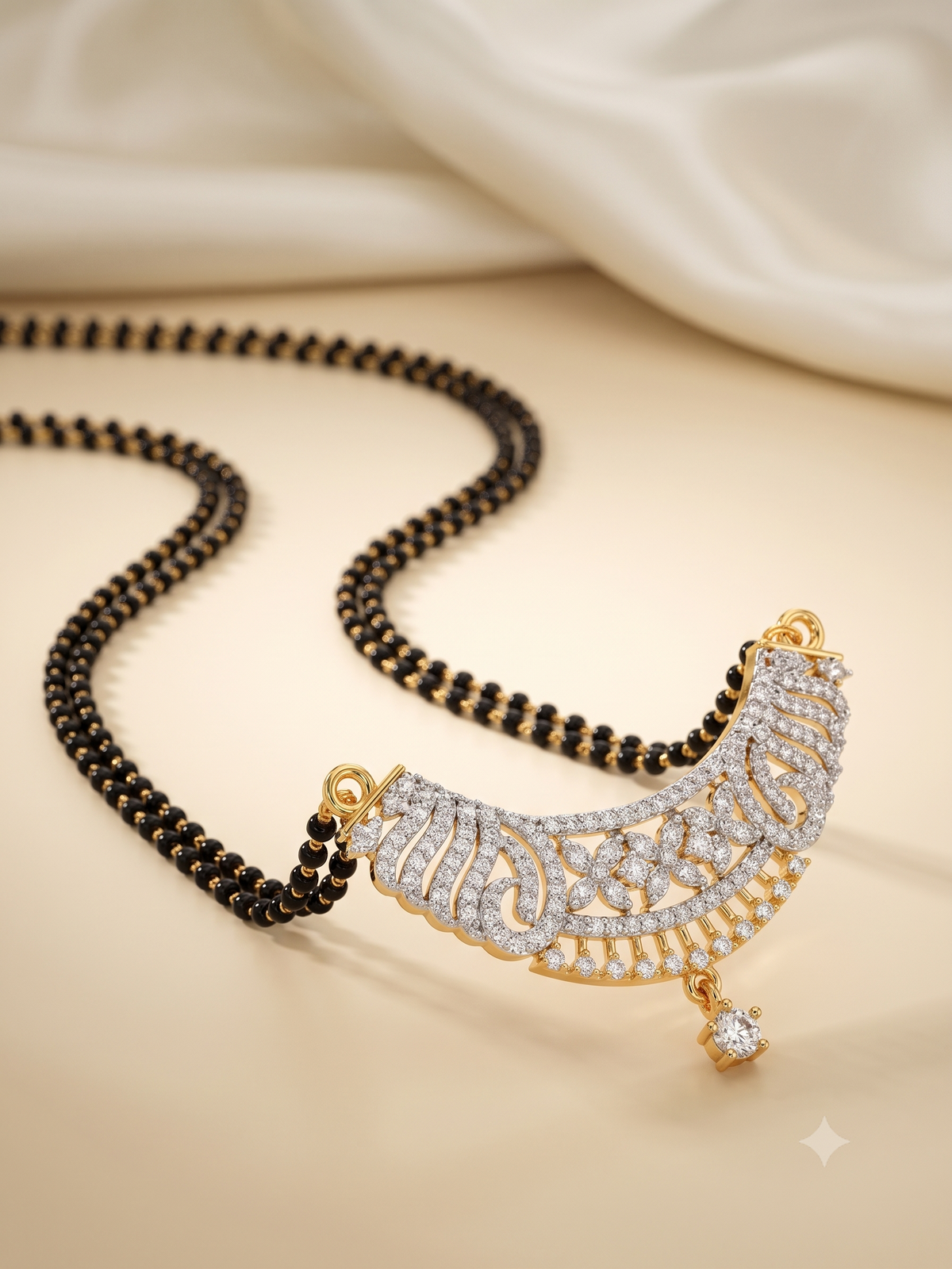 Silver Raag Nakshatra Mangalsutra Set | For Women & Girls