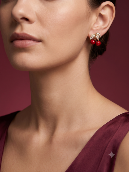 The Cerise Bloom Studs