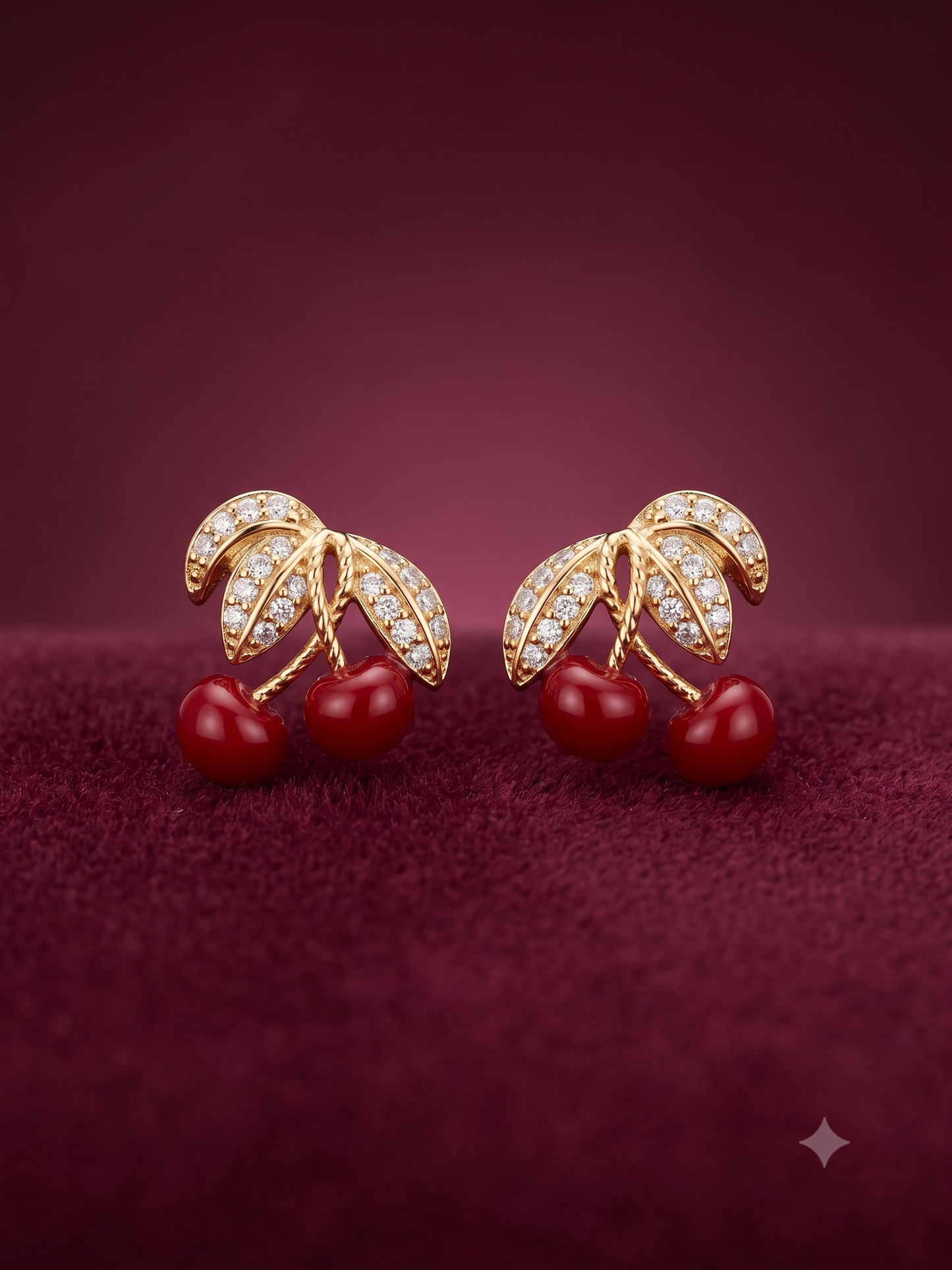 The Cerise Bloom Studs