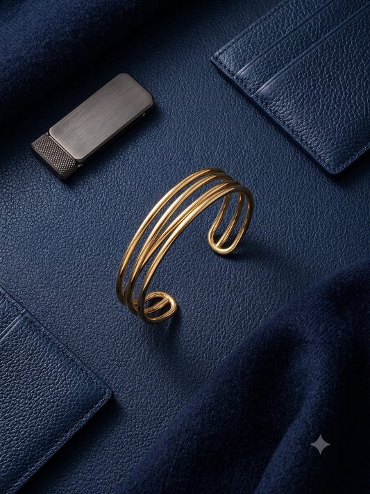 Inny Fluid Elegance Gold Bracelet