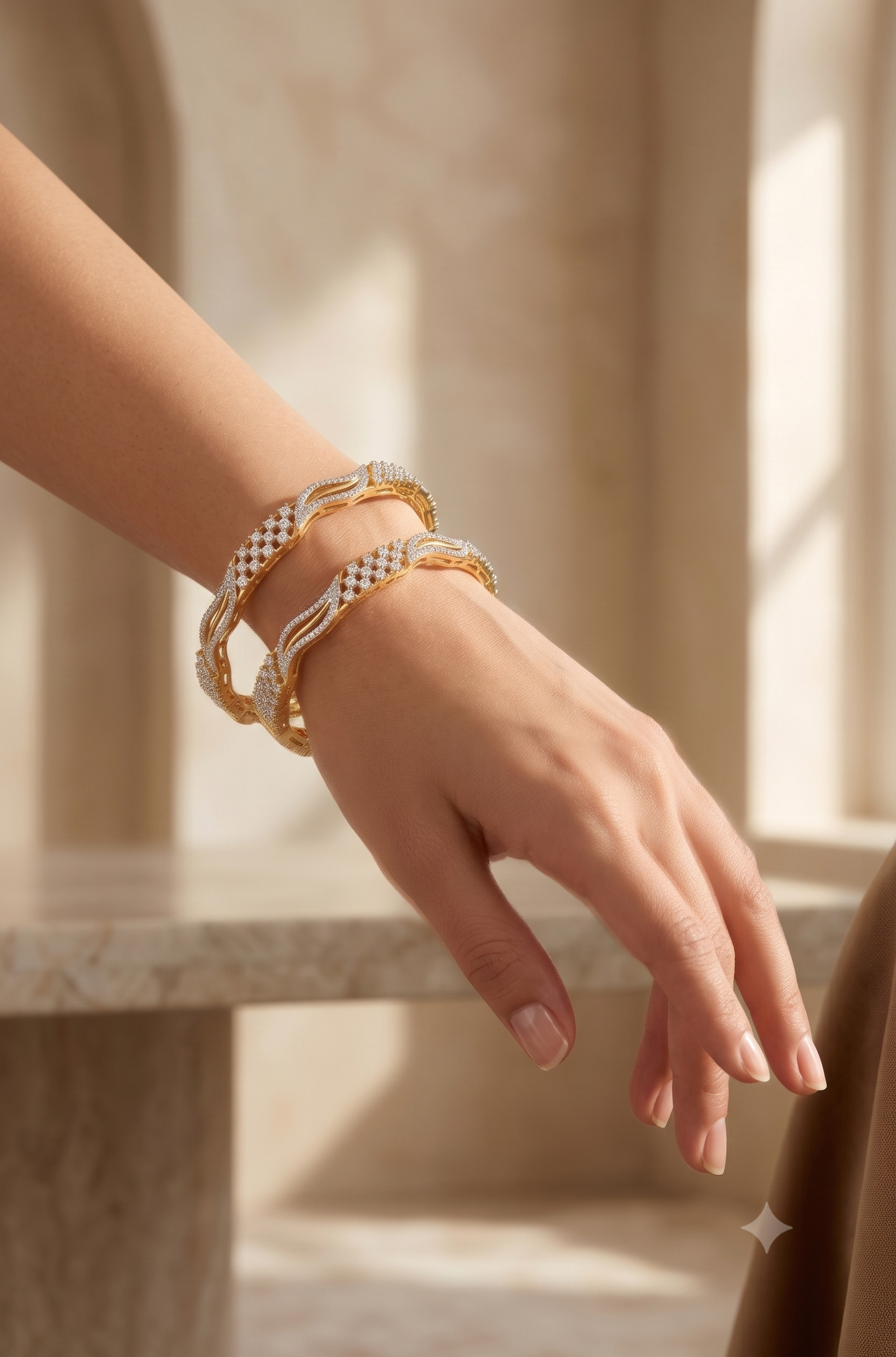 Inny Twista Zirconica Bangles