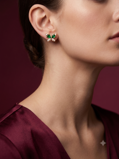 The Verdant Mariposa Studs