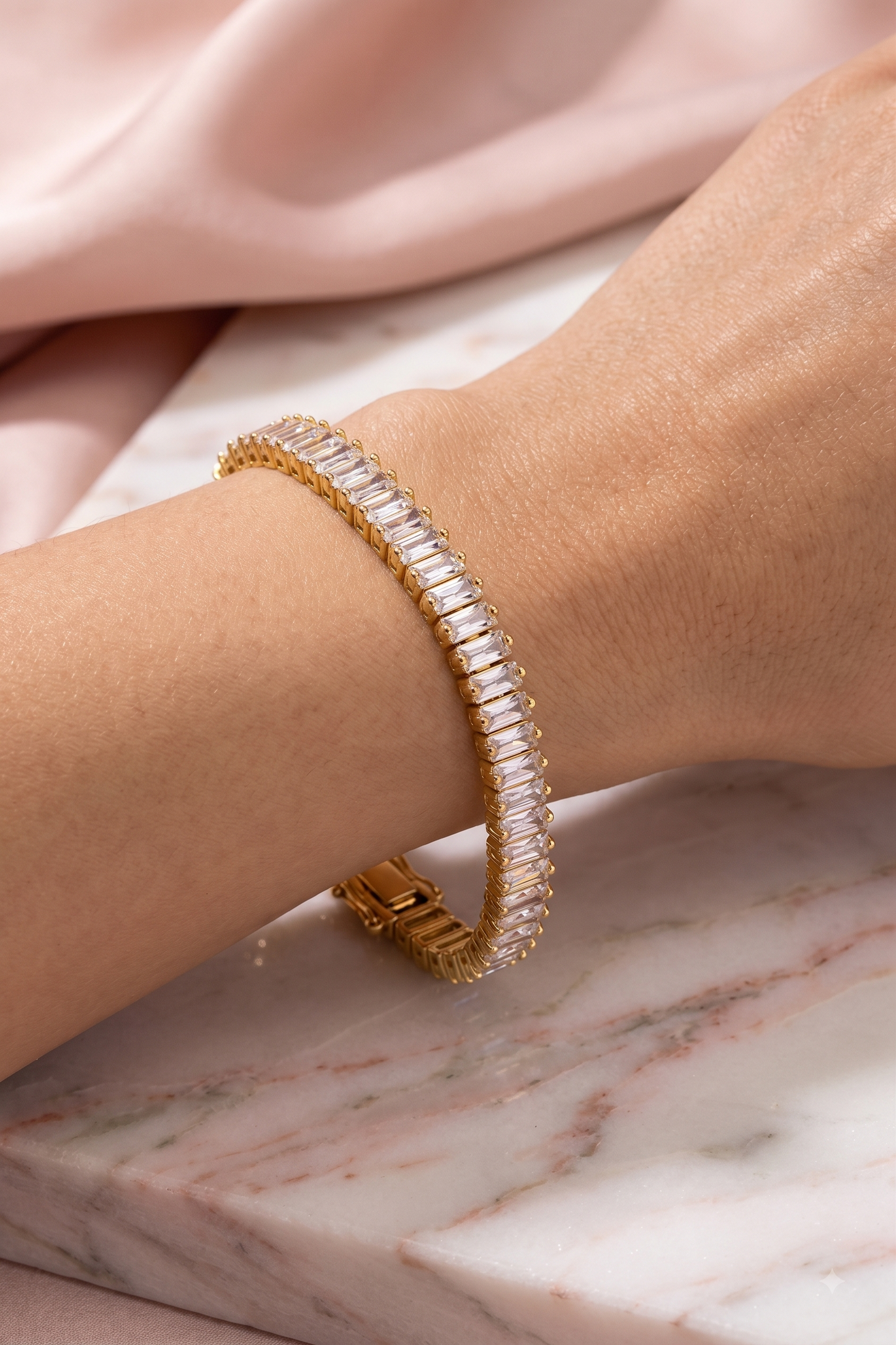 Inny Regal Baguette CZ Bracelet