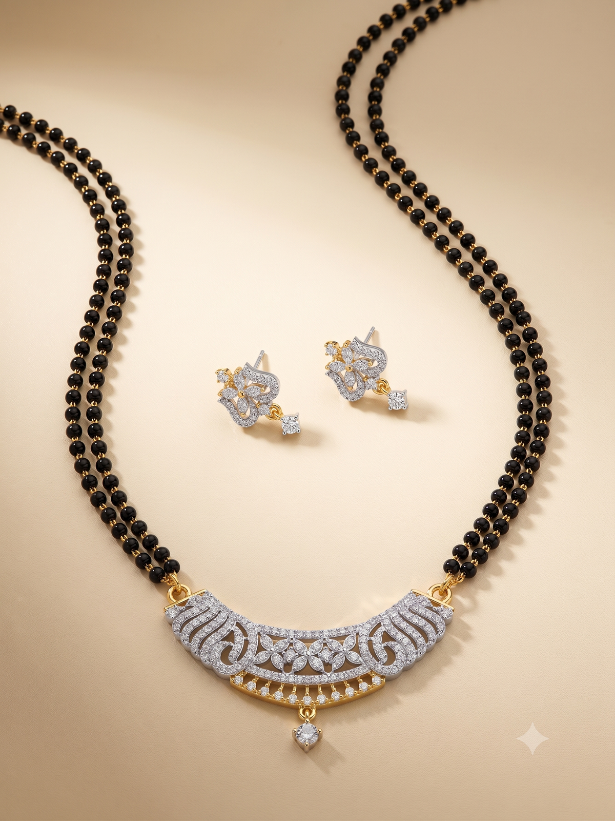 Silver Raag Nakshatra Mangalsutra Set | For Women & Girls