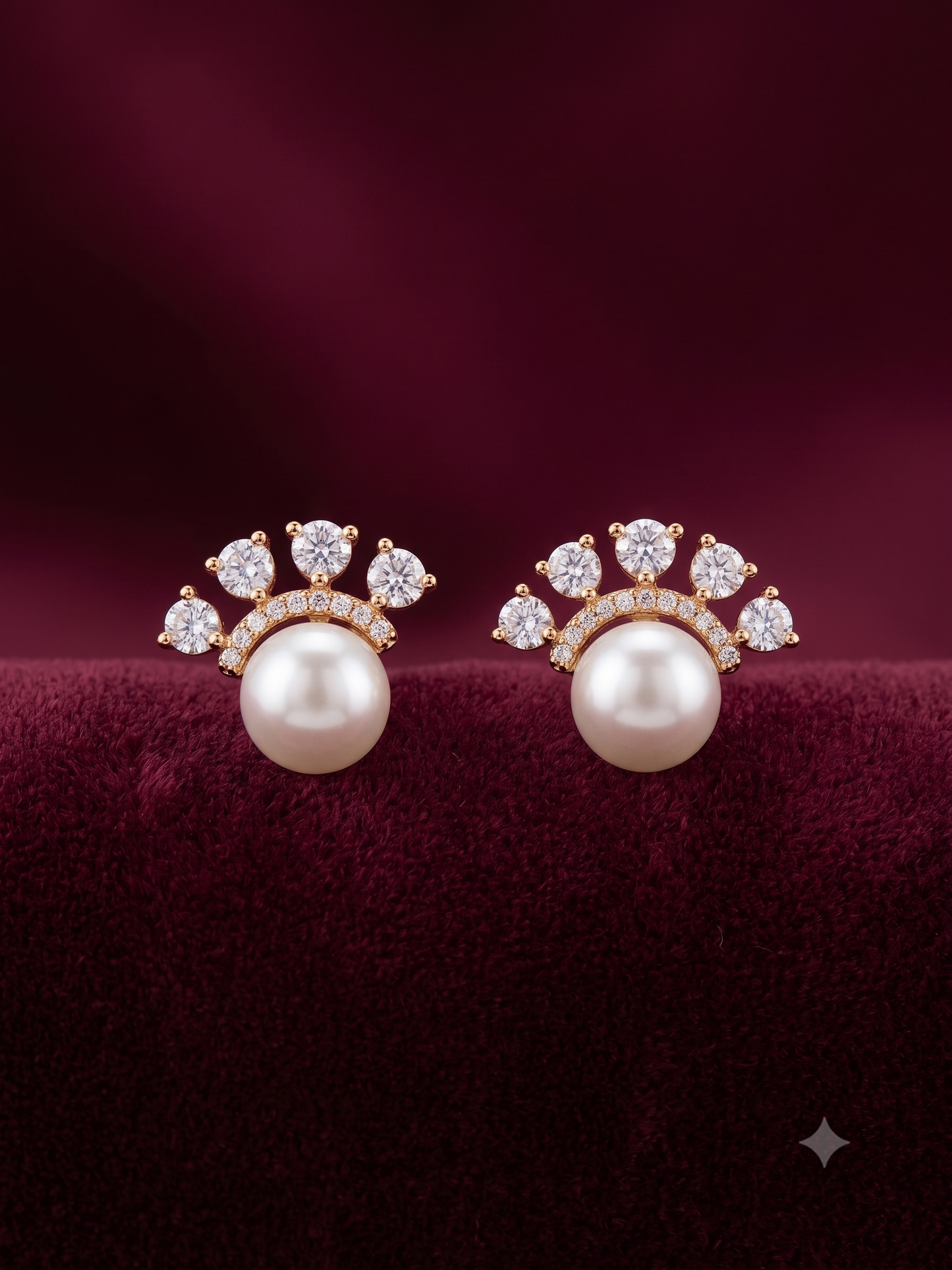 The Sovereign Pearl Crown Studs