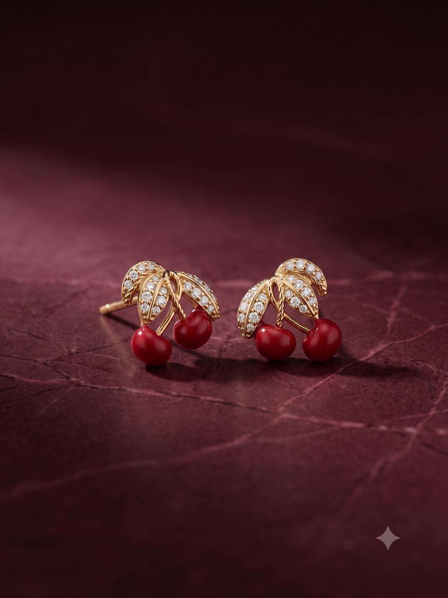 The Cerise Bloom Studs