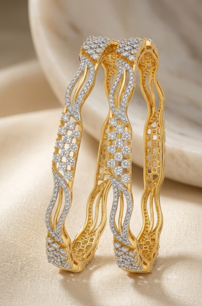 Inny Twista Zirconica Bangles