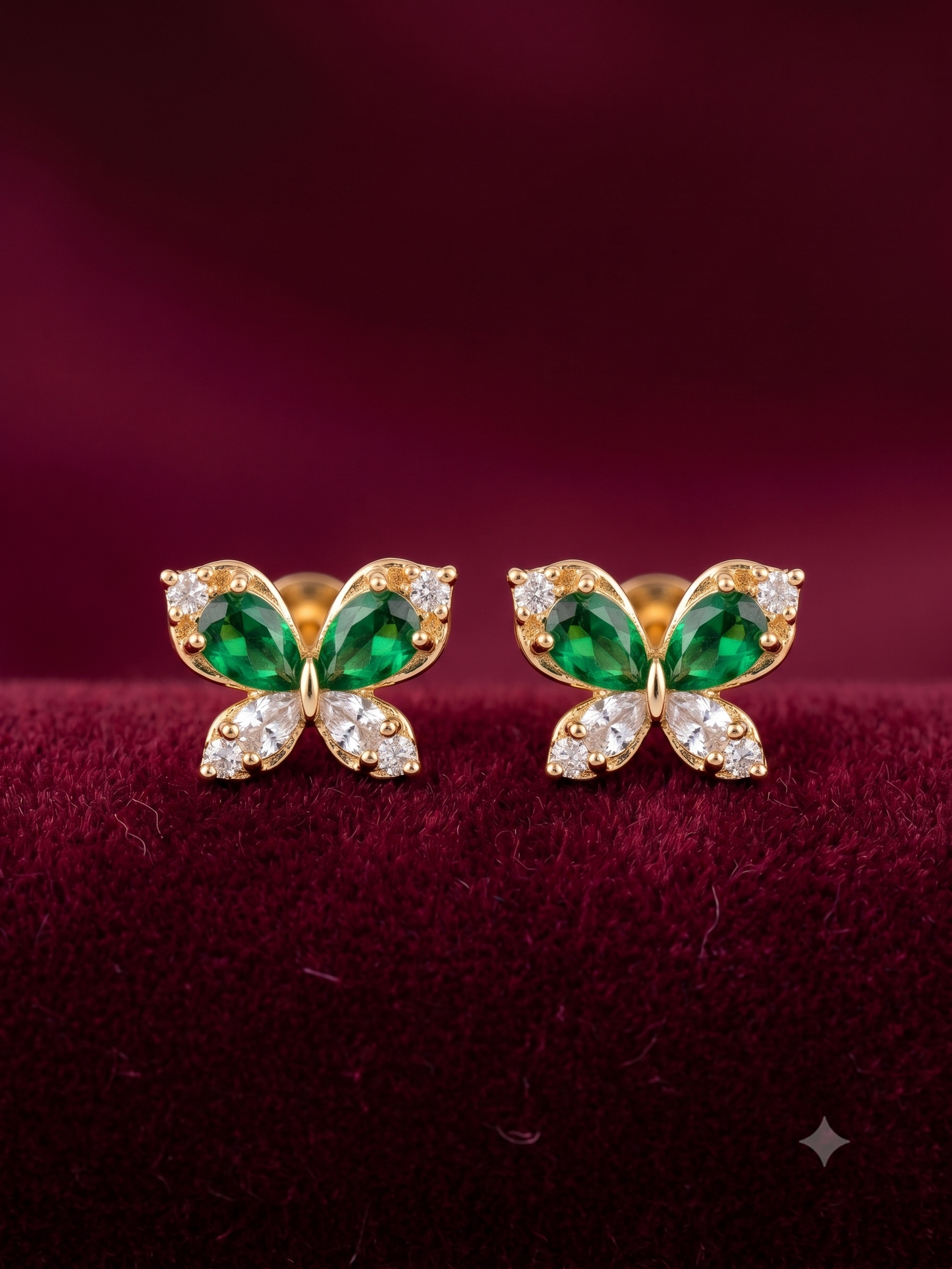The Verdant Mariposa Studs