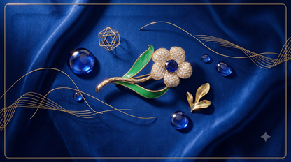 The Regent Floral Spray Brooch