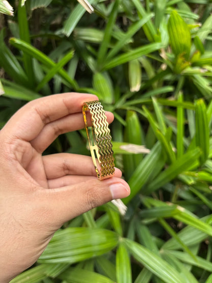 Golden Wave Harmony Bracelet