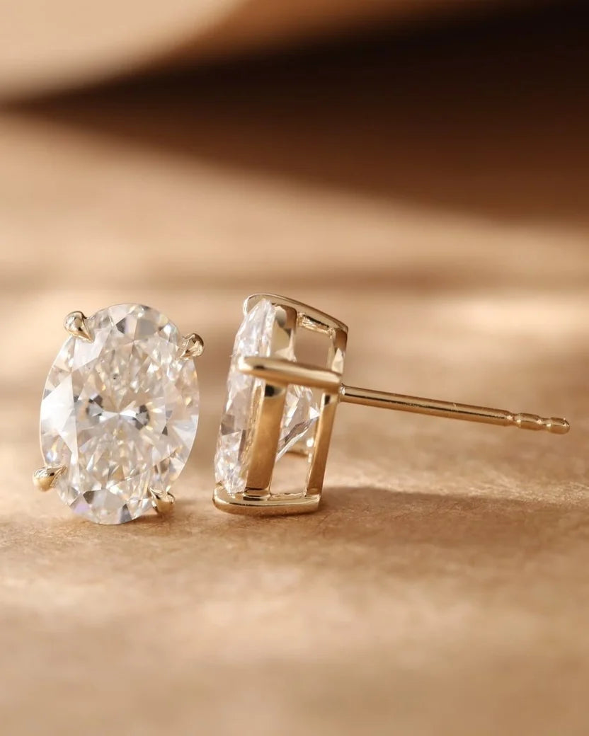The Aura Oval Studs