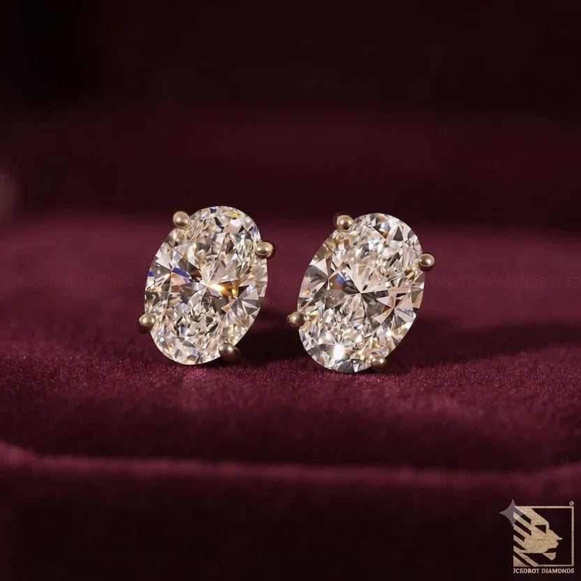 The Aura Oval Studs