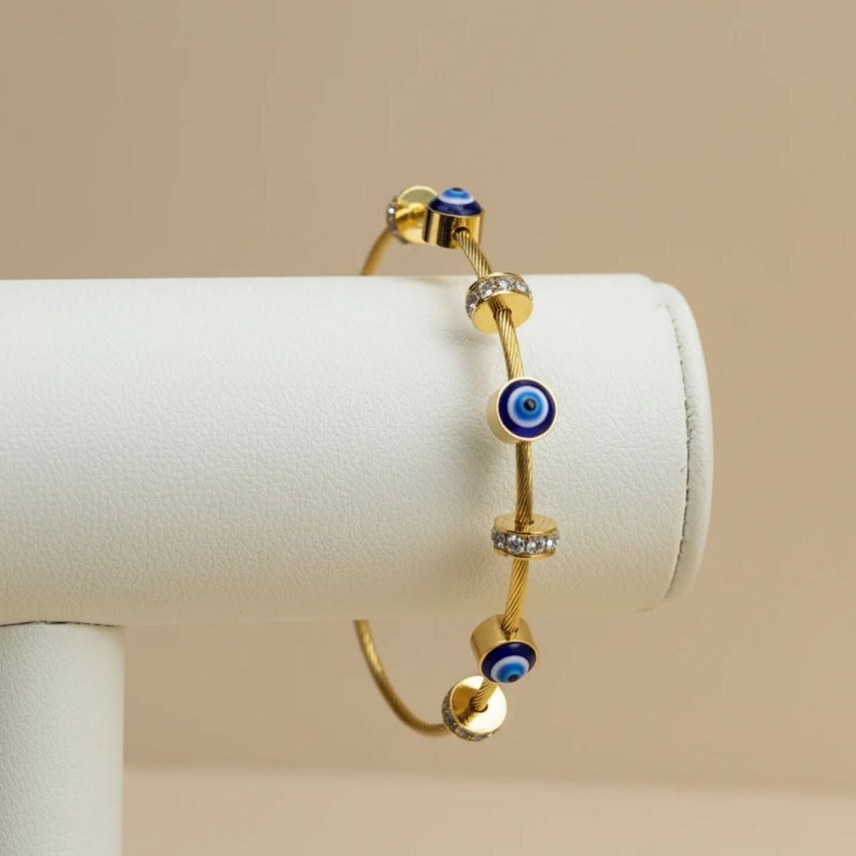 Inny Aura Evil Eye Cable Bracelet