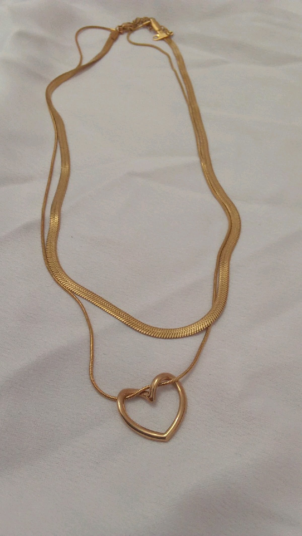 Inny HeartLink Layered Combo Necklace