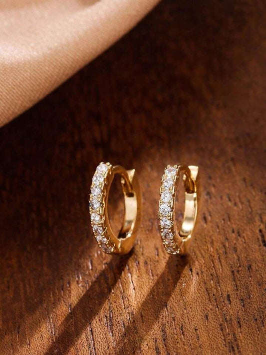 Inny Sparkle Hoop Bali Earrings