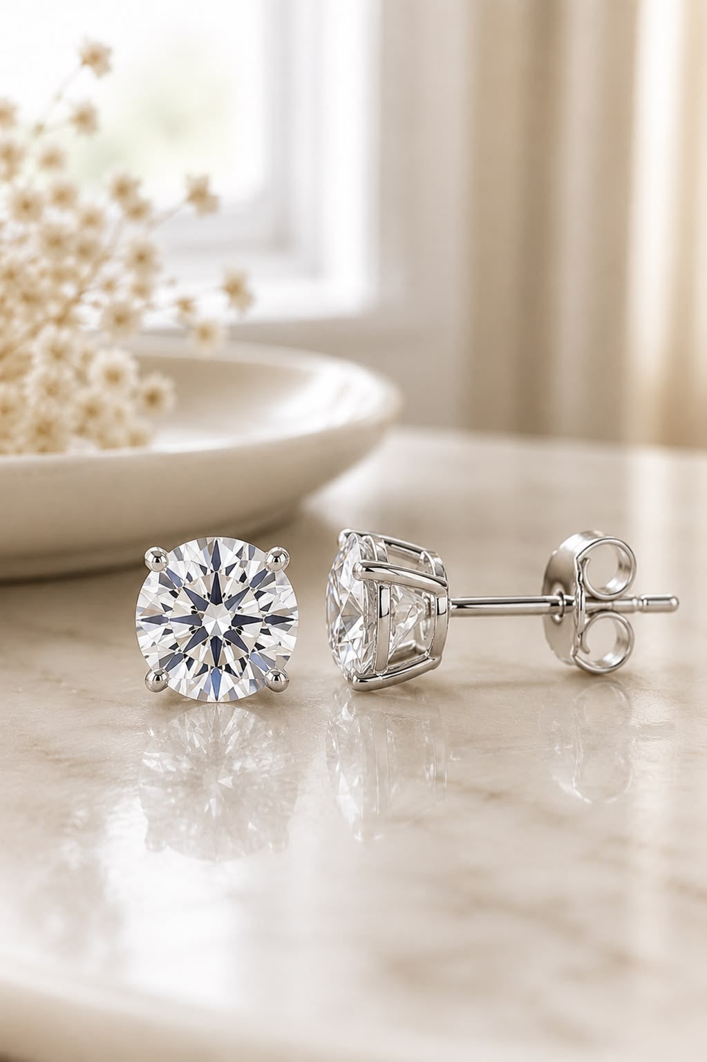 Silver Classic Spark studs