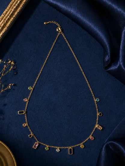 Inny Celeste Prism Charm Necklace