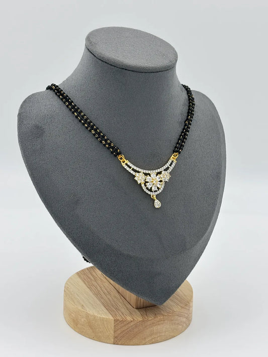 Silver Noor Flora Mangalsutra Set | For Women & Girls