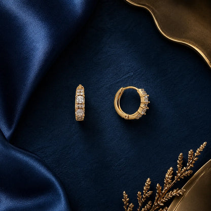 Inny Regal Radiance Crystal Hoops