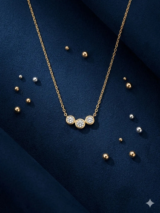 Inny Trinity Glow Diamond Necklace