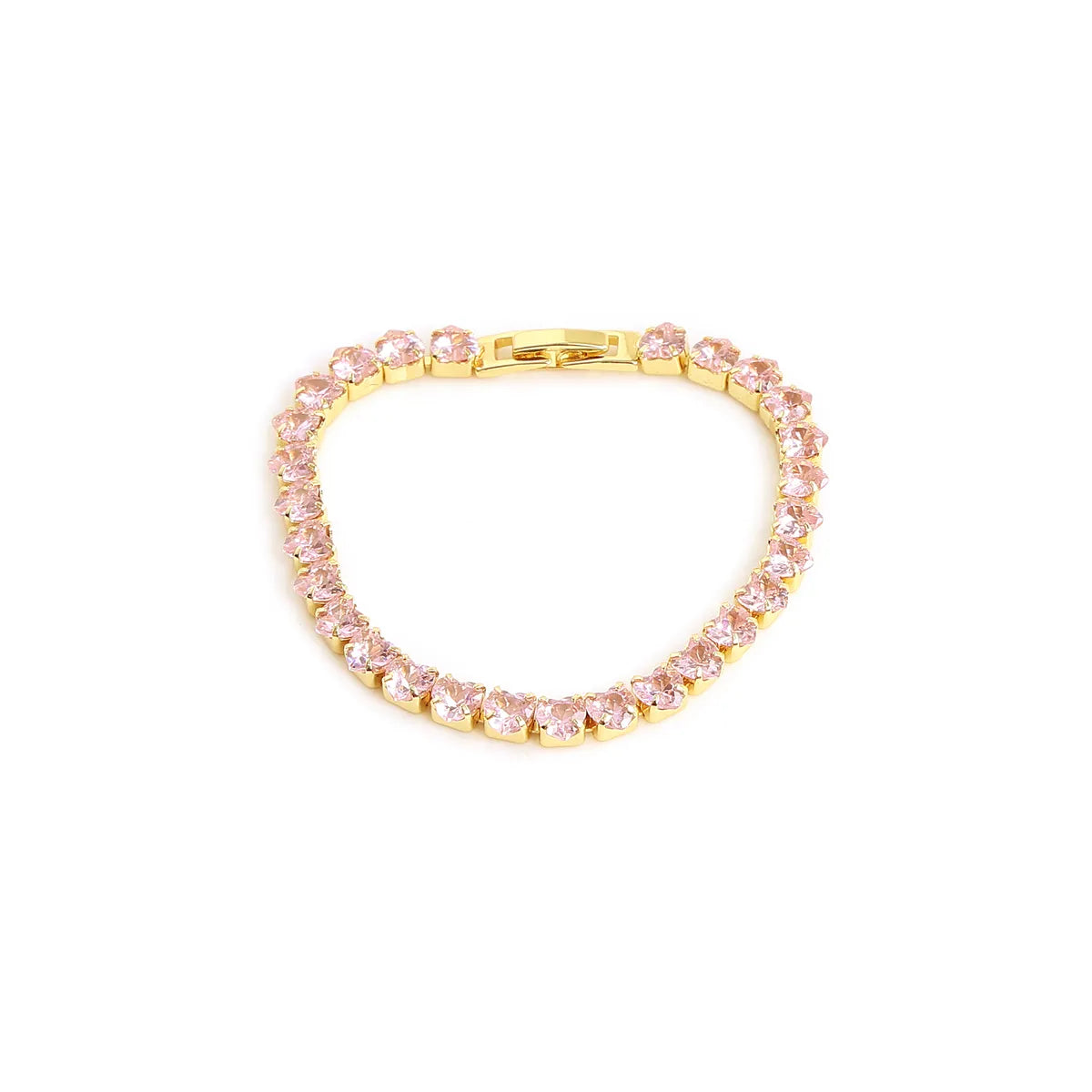 Sweetheart Serenade"  Heart Tennis Bracelet