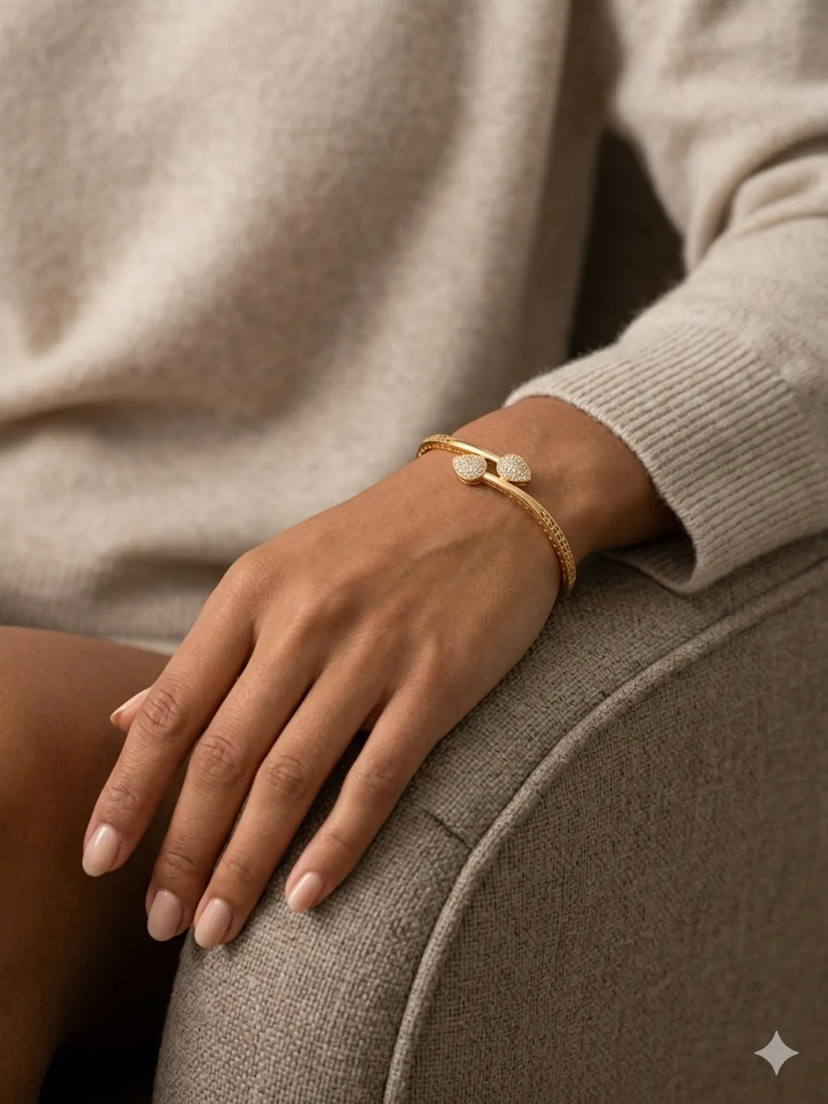 The Aura Petal Bypass Bangle