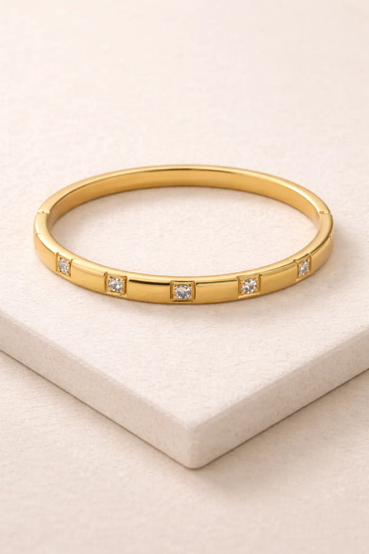 The Aurelia Square-Set Bangle