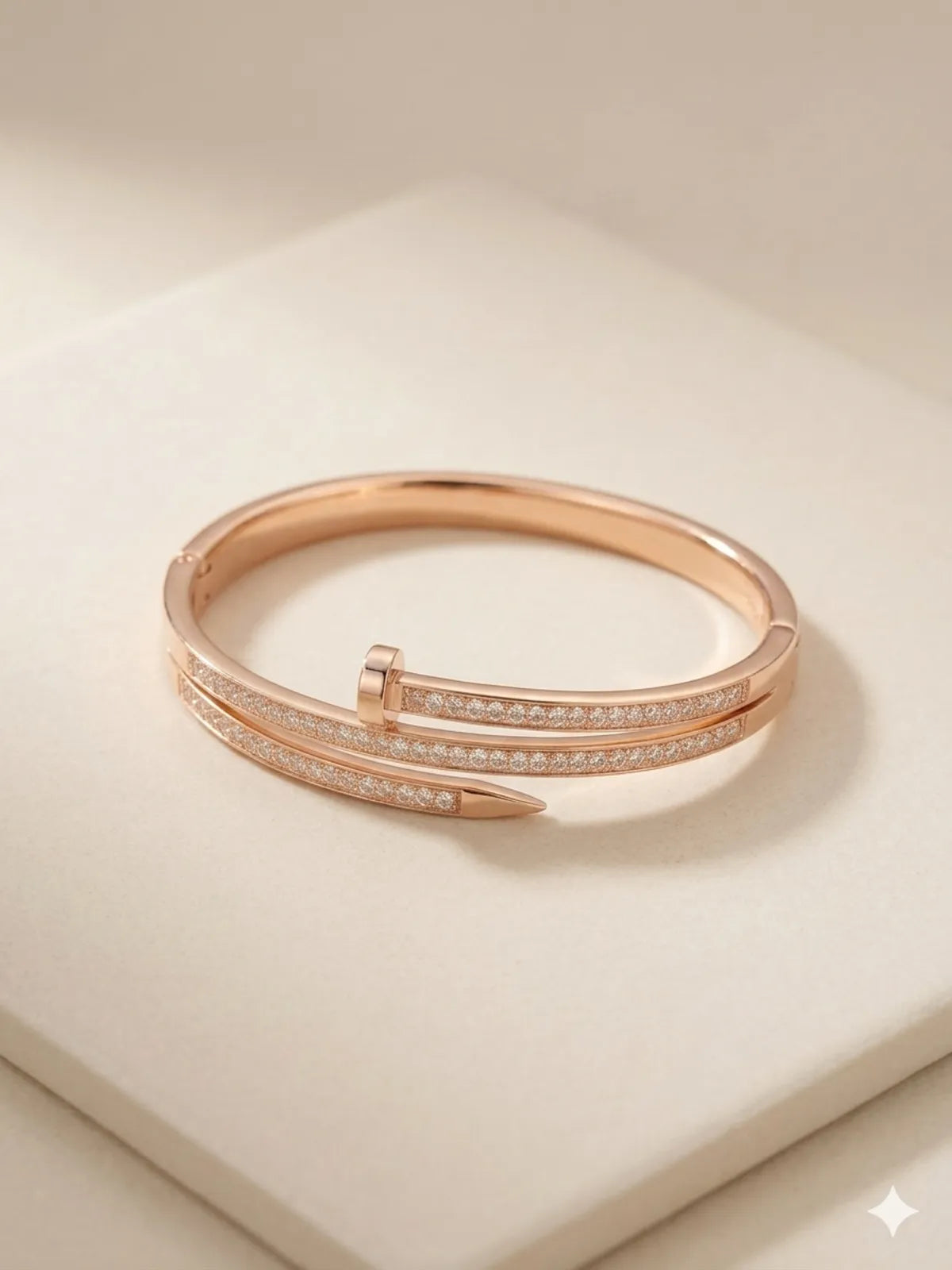 The Aurum "Spire" Pavé Bangle